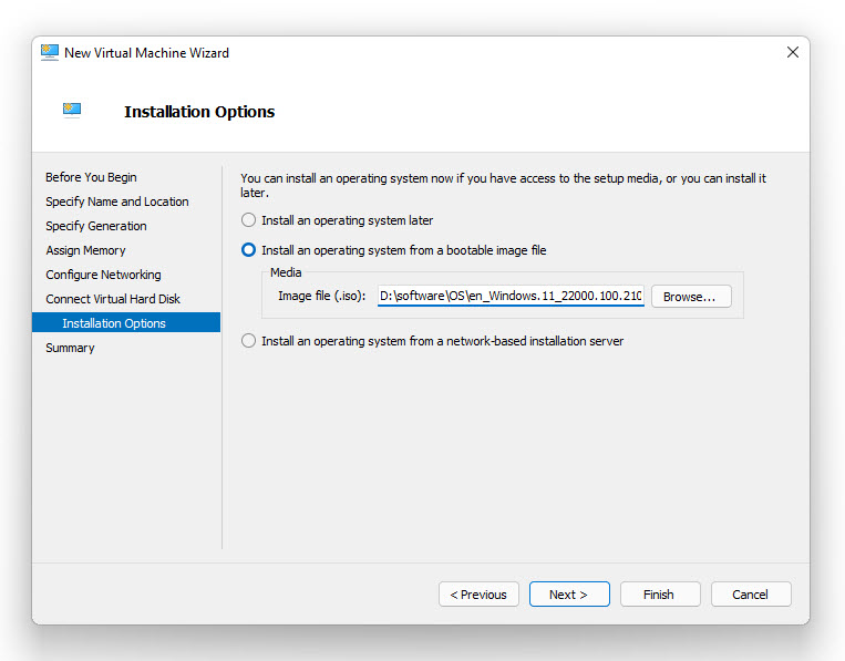 Choose Windows 11 Iso Image