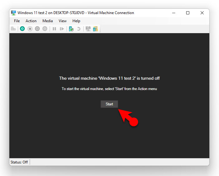 Power On The Vm 2