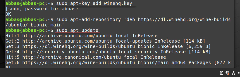 Installing Wine