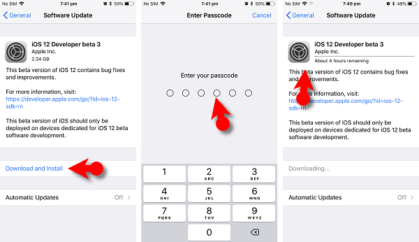 Install Beta 3 Profile