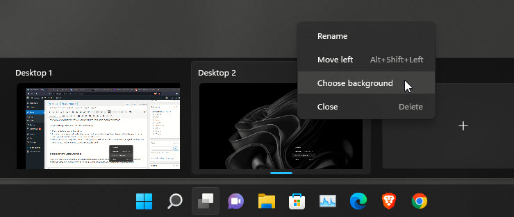 Change Background On Virtual Desktop