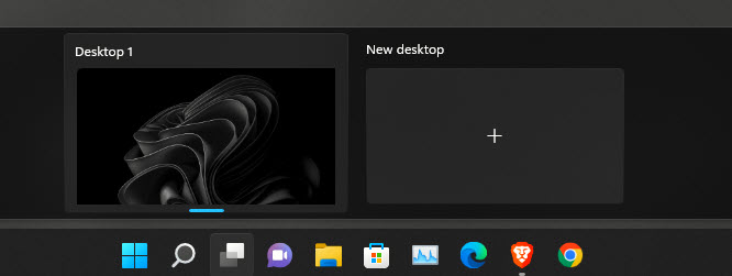Create A New Virtual Desktop