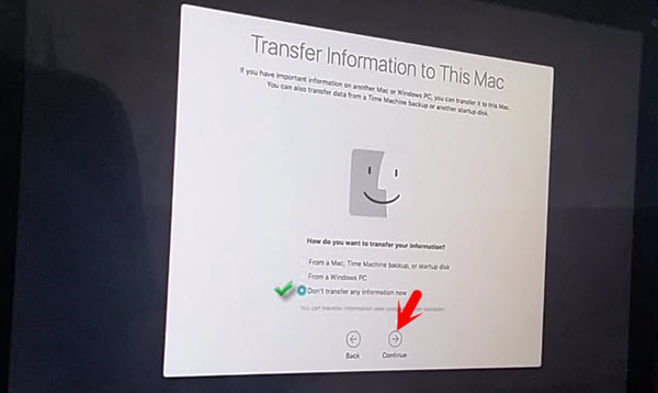 Transfer Information To This Mac
