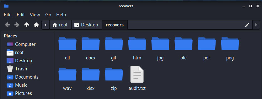 Recovered Files