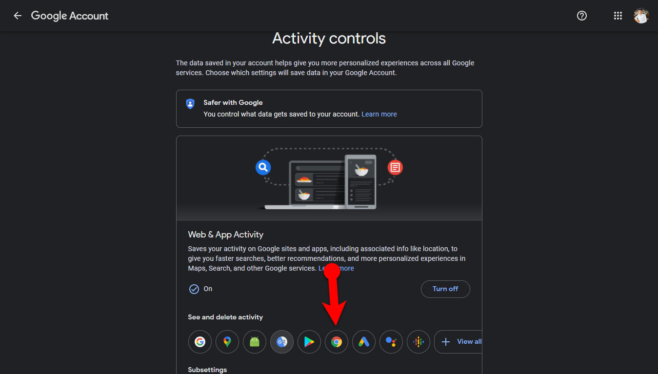 Choose Google Chrome