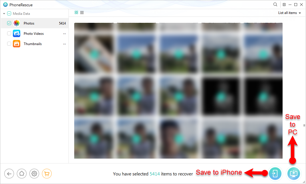 Save Recoverable Photos To Iphone Or Pc