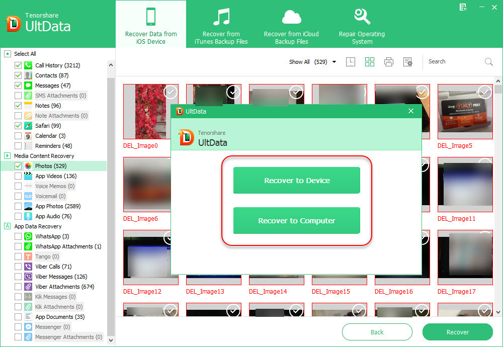 Recover To Your Device