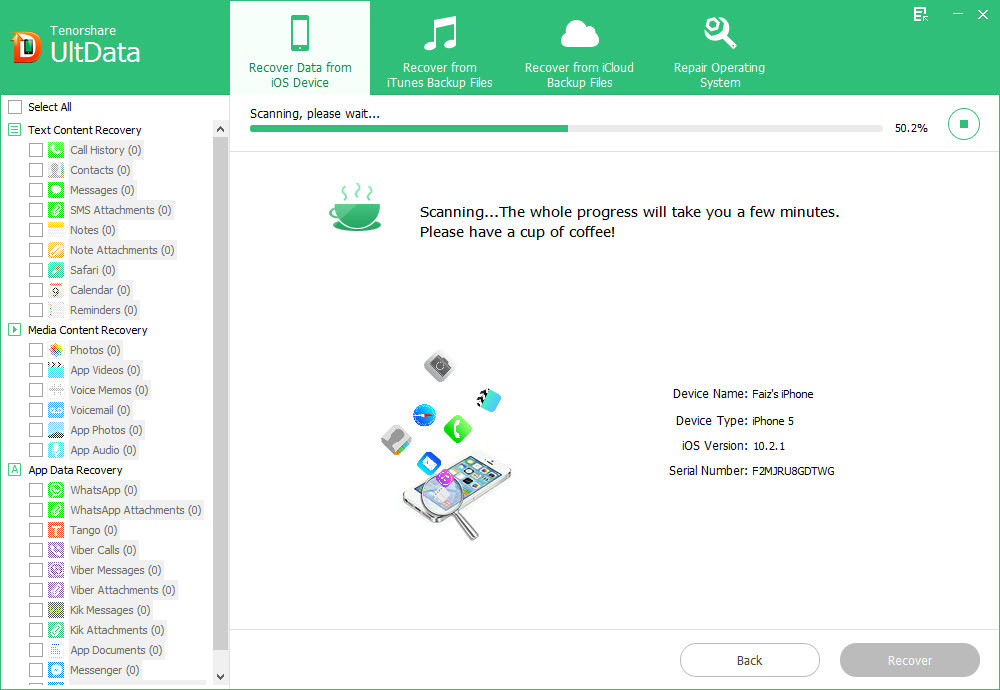 Scaning Lost Data