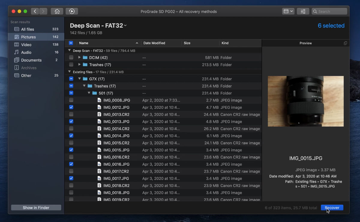 Recover Deleted Photos Using Disk Drill