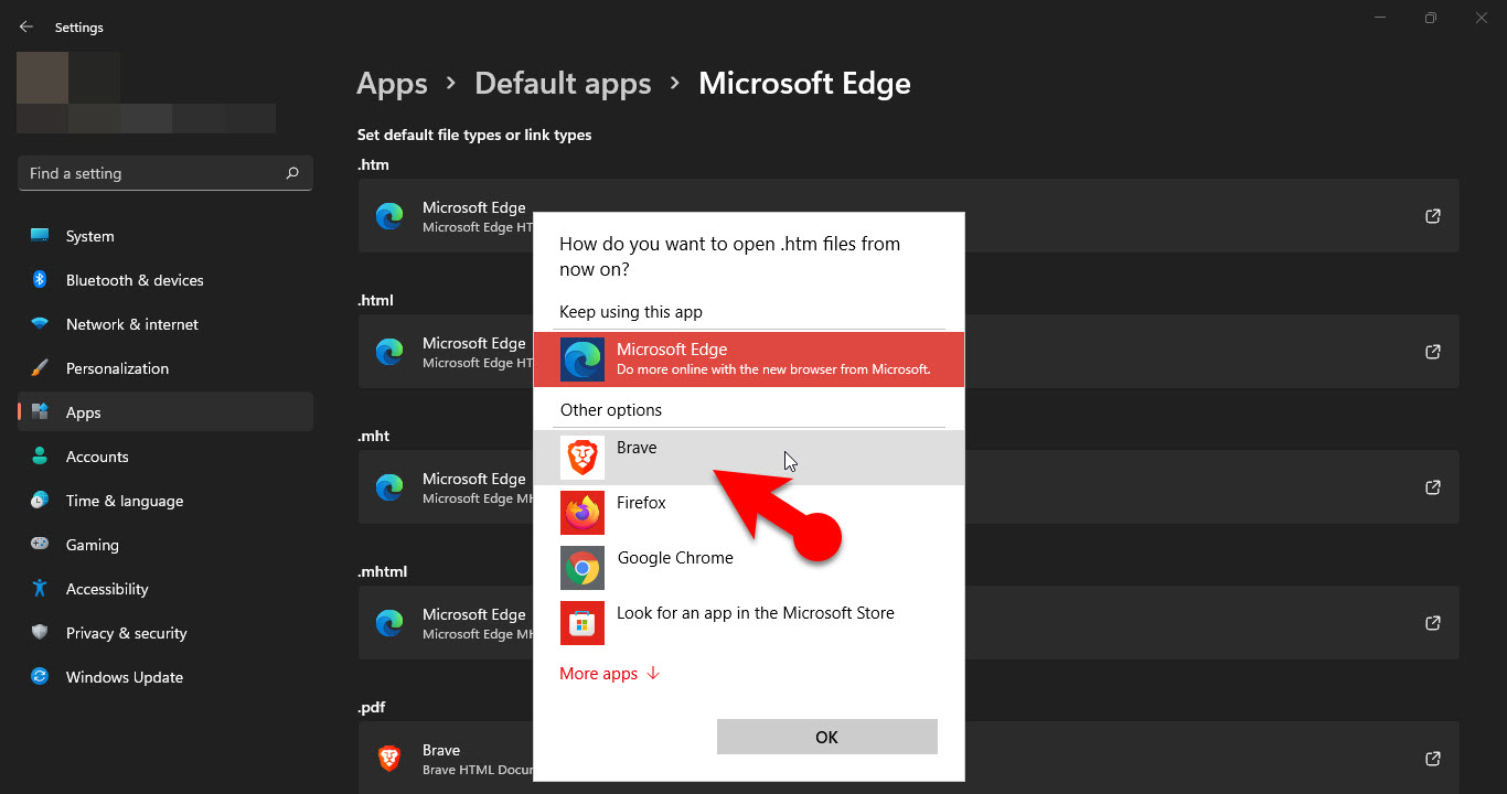 Change Default Browser