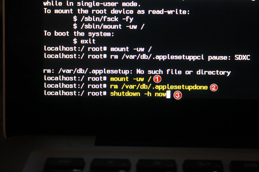 Reset Mac Os X El Capitan Password 2