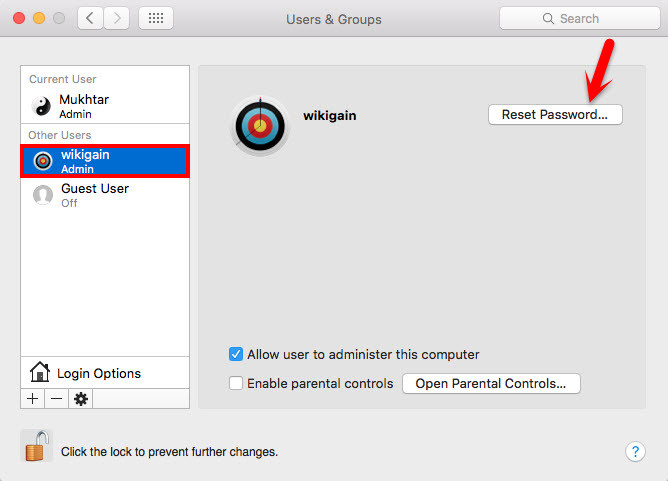 Reset Password