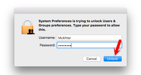 Unlock Users Groups