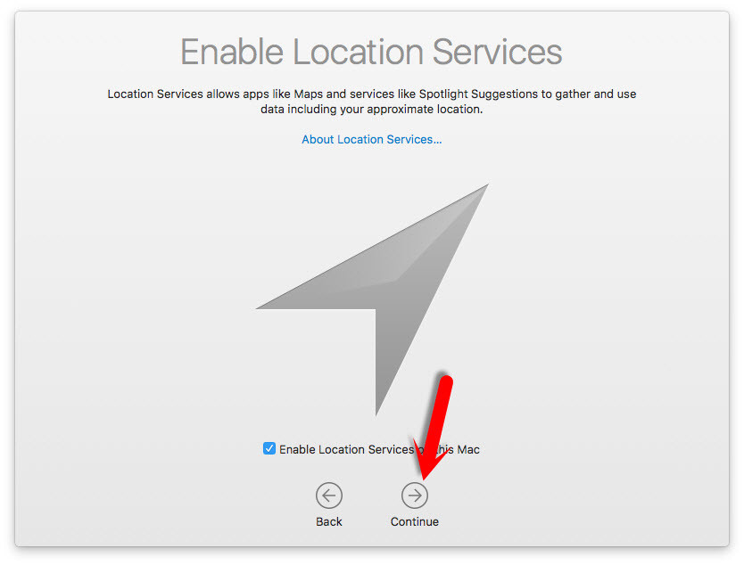 Enable Location Services 5