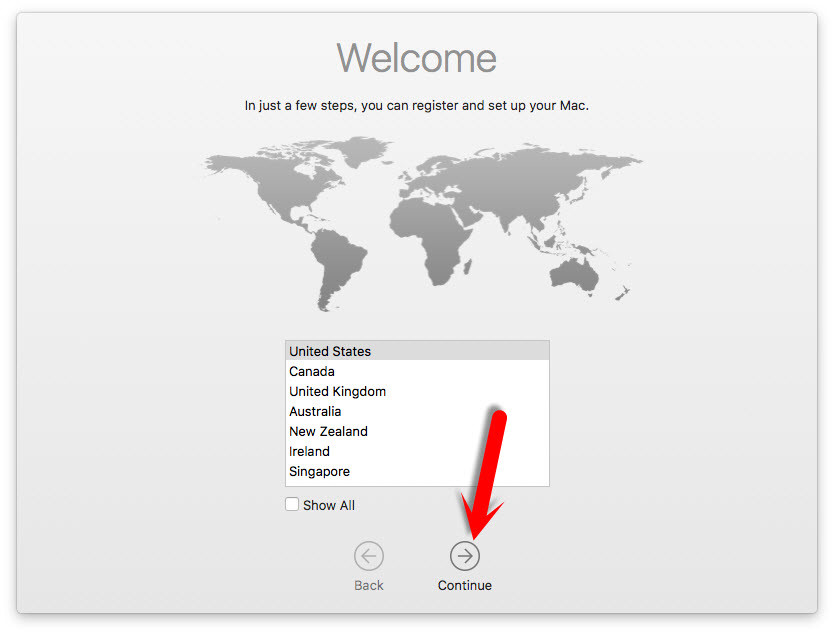 Select Your Country