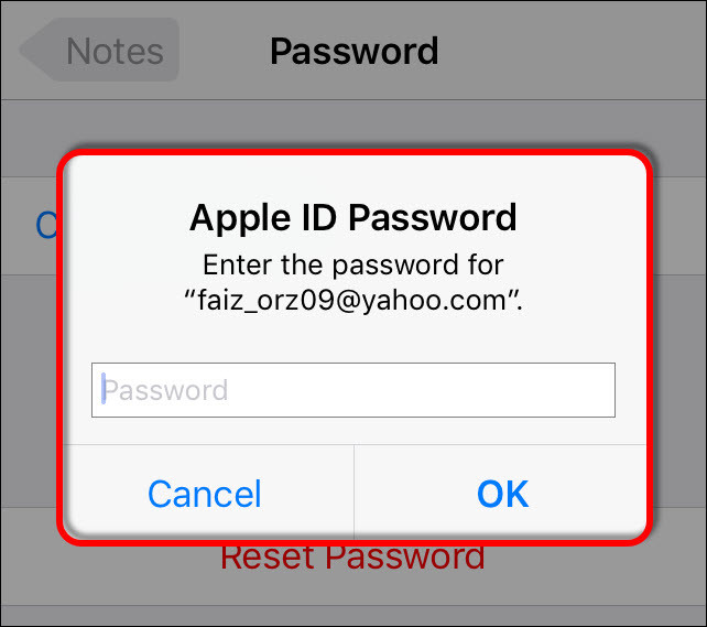 Enter Apple Id Password