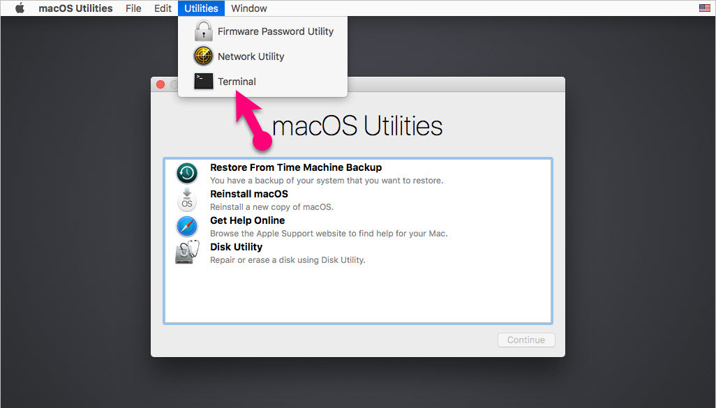 Reset Macos High Sierra 01