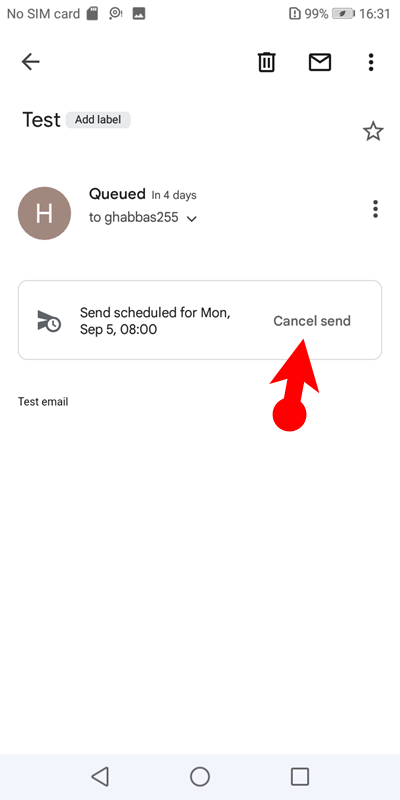 5 Cancel The Scheduled Email 2