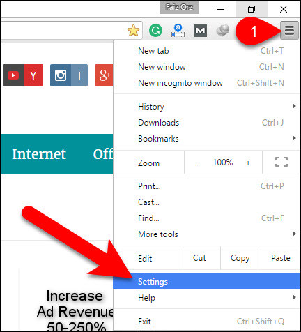 Chrome Menu