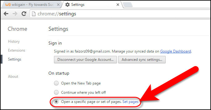 Chrome Settings