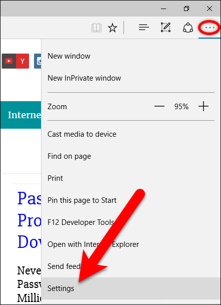 Edge Menu