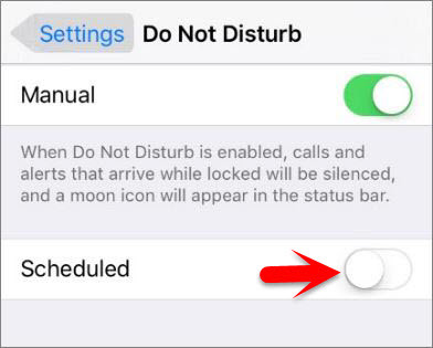 Turn On Scheduled