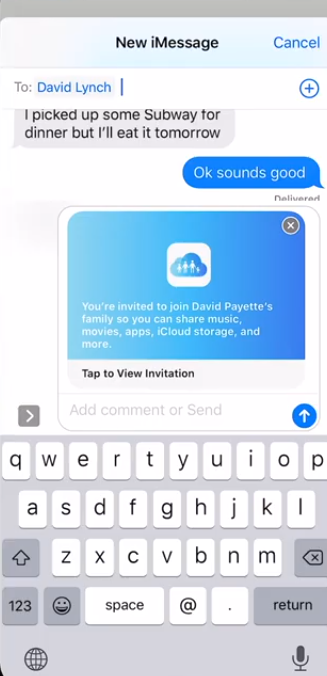 11 Invite Through Imessage