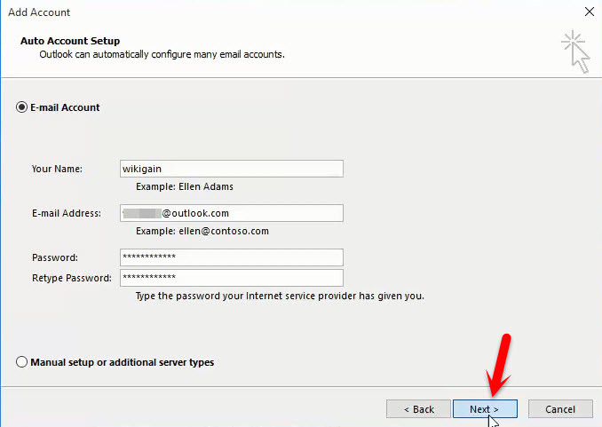 Auto Account Setup