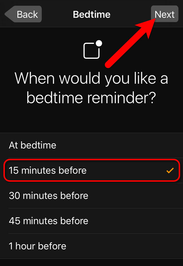 Bedtime Reminder