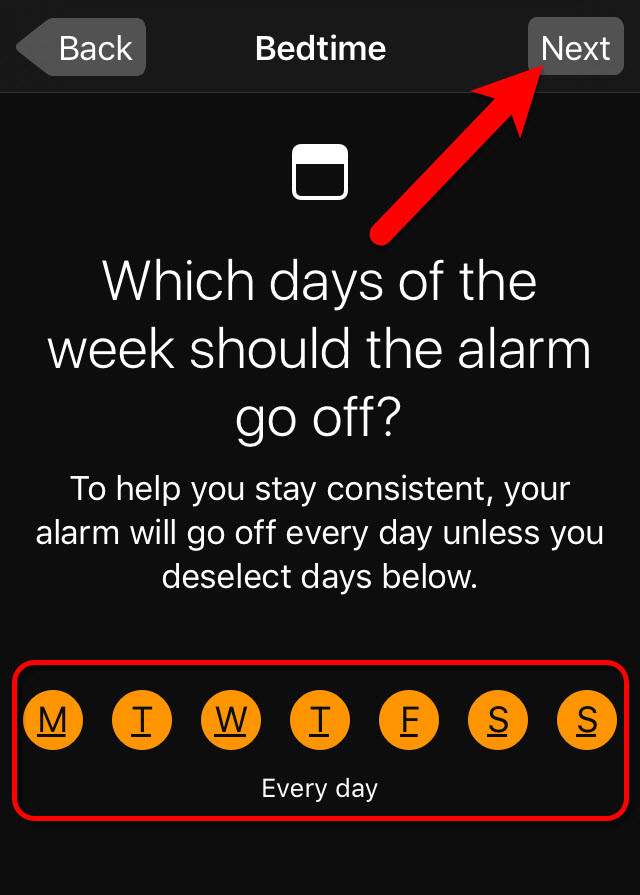 Sleep Week Days