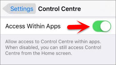 Access Within Apps