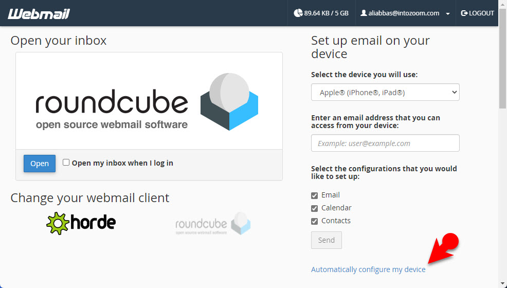 Configure My Device