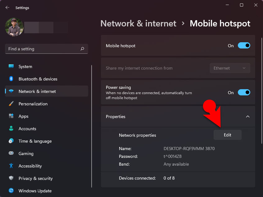 2 Edit Network Properties