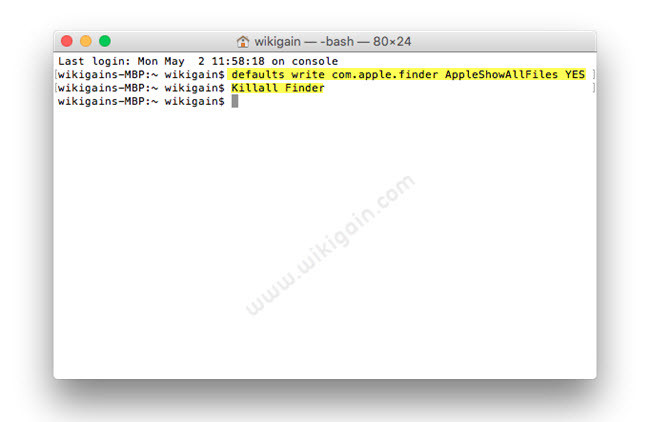Show Mac Os X Hidden Files And Folders