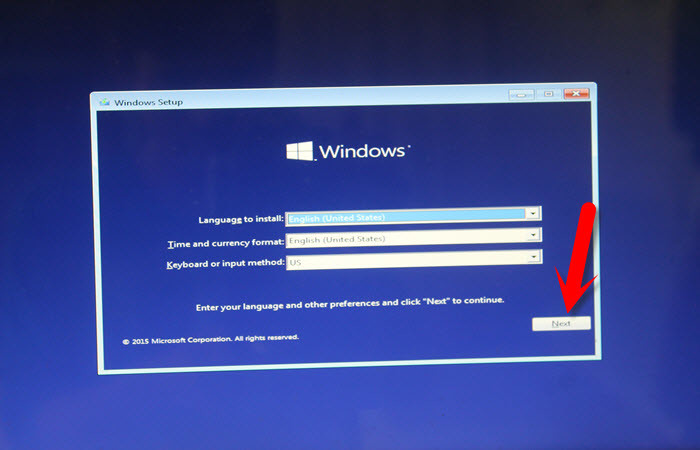 Choose Windows Language