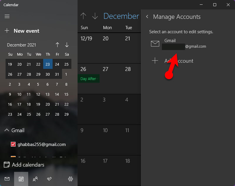 Sync Google Calendar with Windows 11