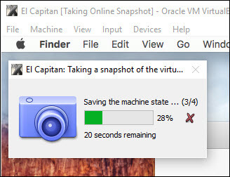 Saving Snapshots