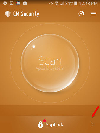 Scan Or Start With Applock