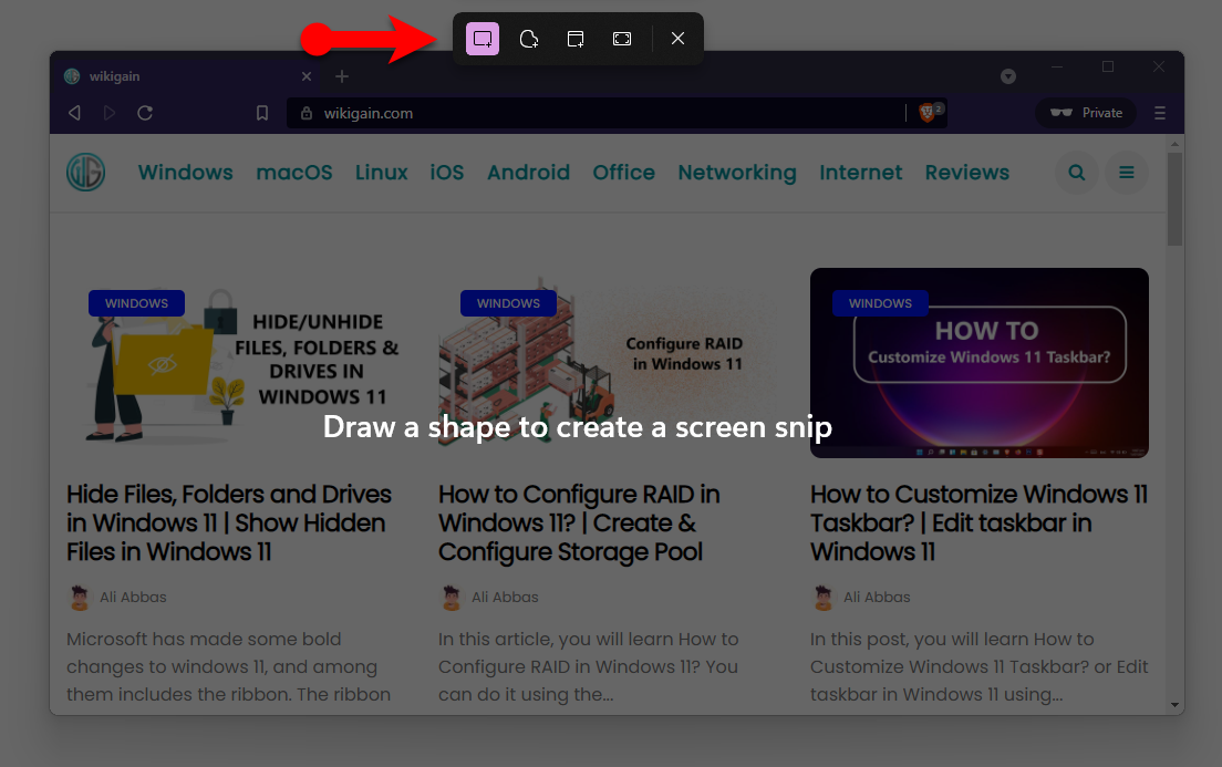 Take A Screenshot In Windows 11