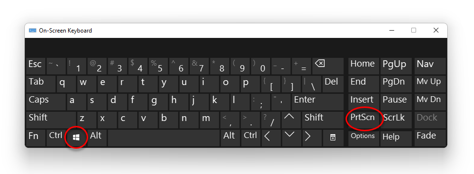 Windows Prtscn