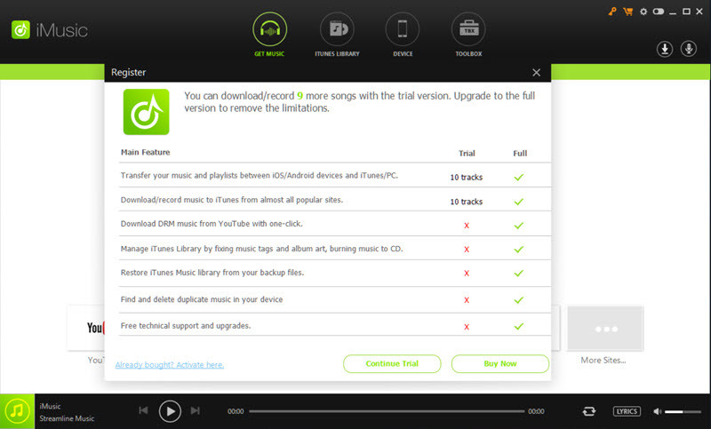 Imusic Limited Access