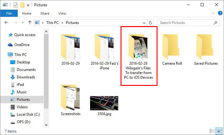 Folder Of Photos
