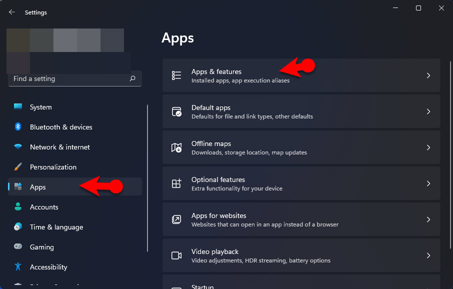 Access Apps And Features