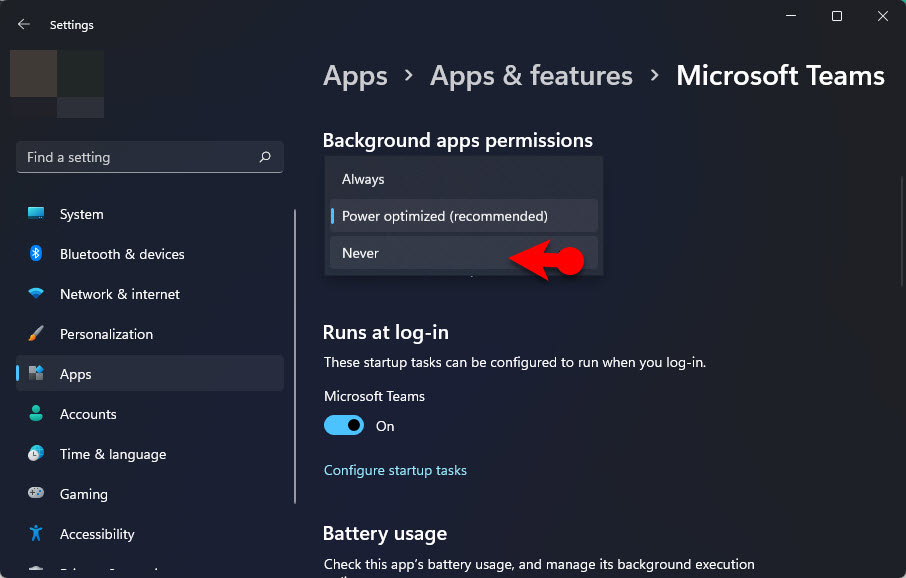 Stop Microsoft Teams From Running In The Background