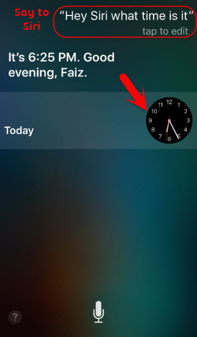 Siri Clock