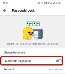Unlock With Fingerprint