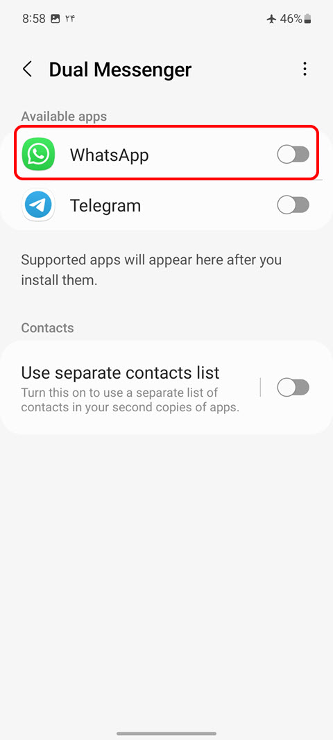 use 2 whatsapp on your phone