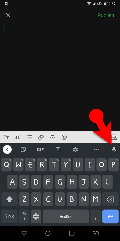 Enable Voice Typing On Gboard