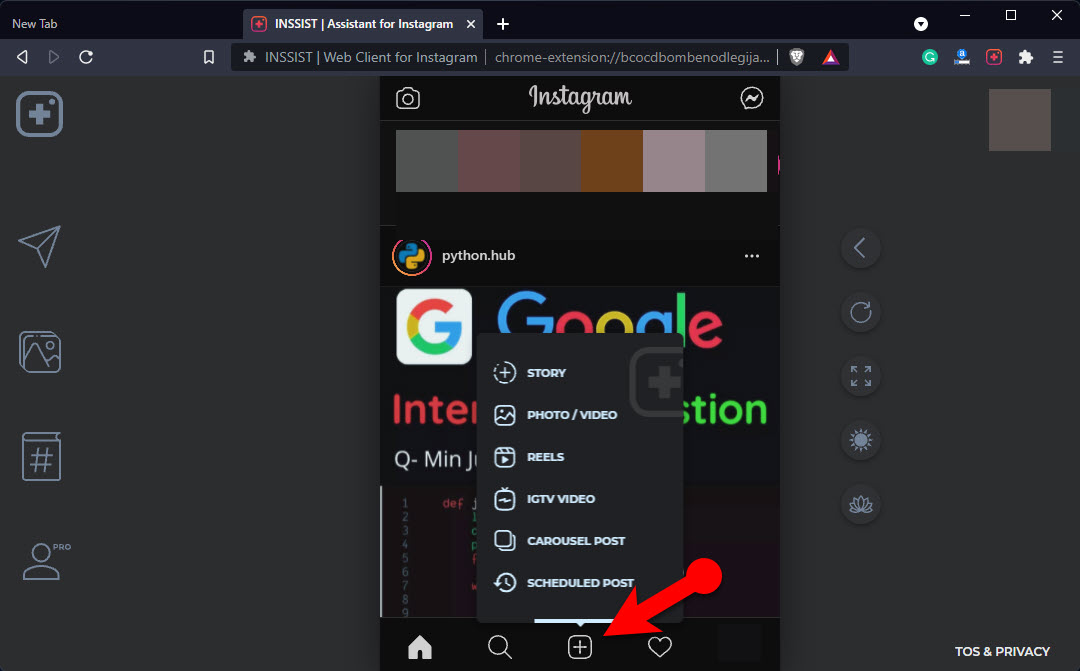 Upload Stories On Instagram From Pc