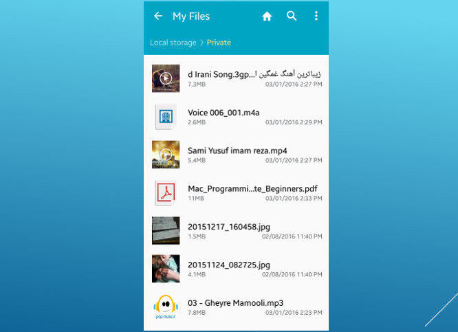 Move Music Voice Video Photo To Private